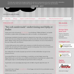 "Sex och samlevnads"-undervisning med hjälp av Padlet