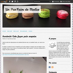 Sandwich Cake façon pain surprise - Un Par'Faim de Malice