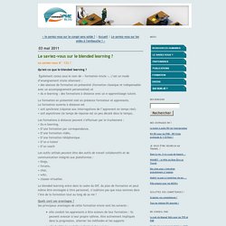 saviezvous: Le saviez-vous sur le blended learning ?