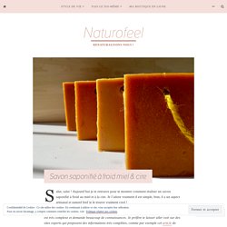 Savon saponifié à froid miel & cire