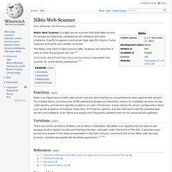 Nikto Web Scanner