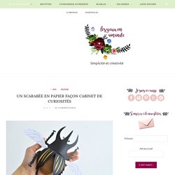 Scarabée en papier