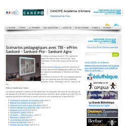 Scénarios pédagogiques avec TBI – ePrim Sankoré – Sankoré Pro – Sankoré Agro