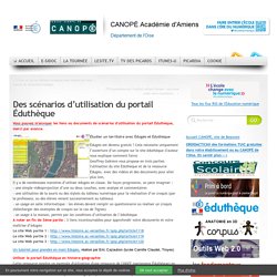 22 scénarios d’utilisation du portail Éduthèque