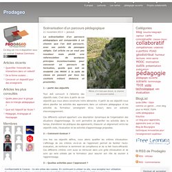Scénarisation d’un parcours pédagogique