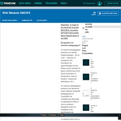 Qu'est ce que la scénarisation pédagogique? - Wiki Module D9CW3