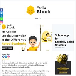 School App for Specially-abled Students
