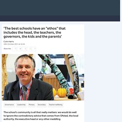 'The best schools have an "ethos" that includes everyone'
