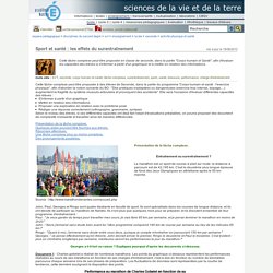 sciences de la vie et de la Terre - Sport et santé : les effets du surentraînement