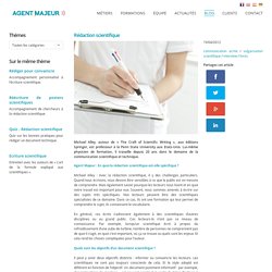 Rédaction scientifique : entretien avec un spécialiste