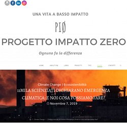 11mila scienziati dichiarano emergenza climatica: e noi cosa possiamo fare? -