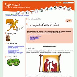 La magie du theatre d'ombres