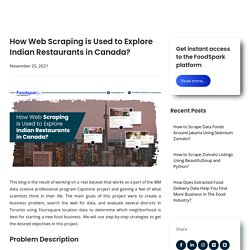 How Web Scraping is Used to Explore Indian Restaurants in Canada?
