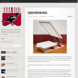 Screen Printing Press