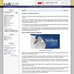 Scribus : la PAO pour tous