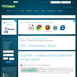 Scrumblr : un tableau blanc collaboratif en ligne gratuit