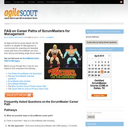 FAQ on Career Paths of ScrumMasters for Management