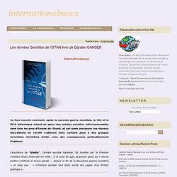 Les Armées Secrètes de l’OTAN livre de Danièle GANSER
