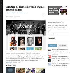 Sélection de thèmes portfolio gratuits pour WordPress - Kune.fr