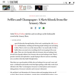 Selfies and Champagne: A Sketchbook from the Armory Show