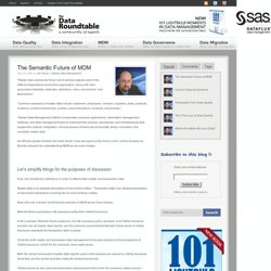 The Data Roundtable - The Semantic Future of MDM