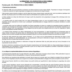 Le sens commun 1