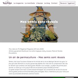 Mes semis sont réussis