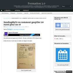 SendingMyCv ou comment gaspiller 20 euros pour un cv