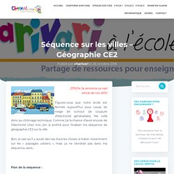 Séquence sur les villes - Géographie CE2