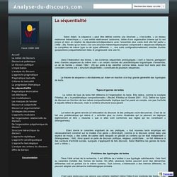 La séquentialité - Analyse-du-discours.com