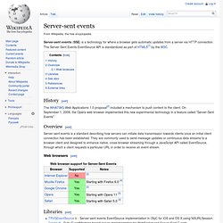 Server-sent events