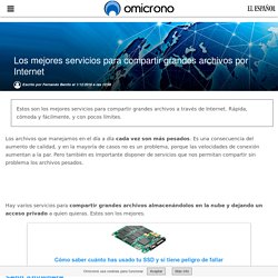 Los mejores servicios para compartir grandes archivos por Internet