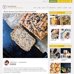 Black Sesame And Tahini Banana Bread
