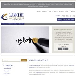 Settlement options - Oshawa Family Law Lawyer