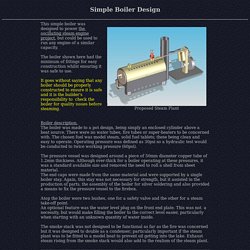 Simple Boiler Design