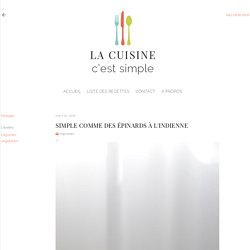 Epinards à l'indienne