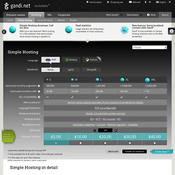 Simple Hosting - Hébergement cloud