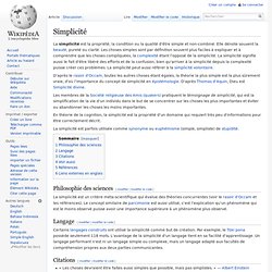 Simplicité