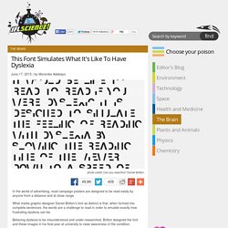 This Font Simulates What It's Like To Have Dyslexia
