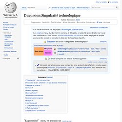 Discussion:Singularité technologique
