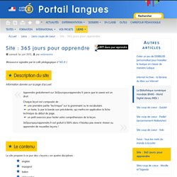 Site : 365 jours pour apprendre