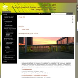 CIRLEP - Centre Interdisciplinaire de Recherche sur les Langues Et la Pensée