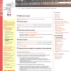 site IA40: Langue française