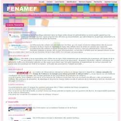 sites favoris, fenamef - Liens favoris