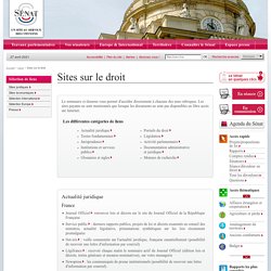 Sites sur le droit - Sénat