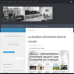 La situation alimentaire dans le monde