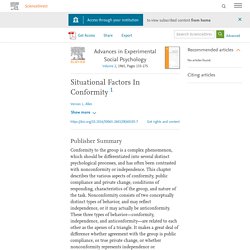 Situational Factors In Conformity