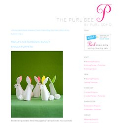 Bunny Finger Puppets! - Knitting Crochet Sewing Crafts Patterns and Ideas!