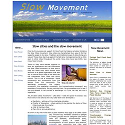 Slow living in a city environment