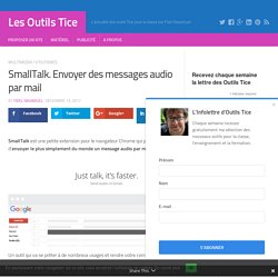 SmallTalk. Envoyer des messages audio par mail
